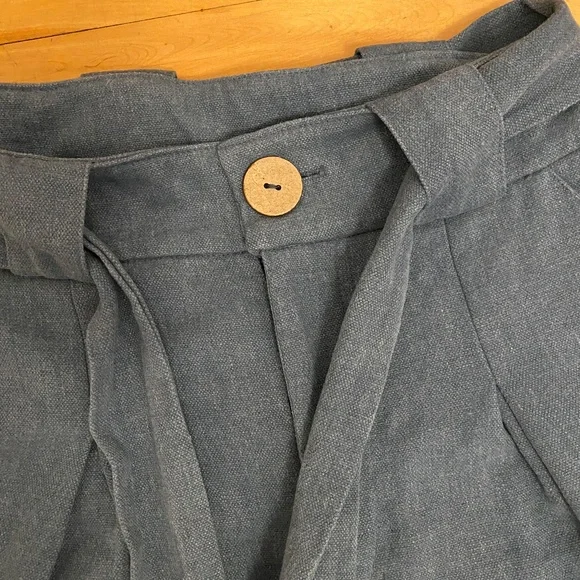 Blue-gray pants, super soft, solid textile - Picture 2 of 5
